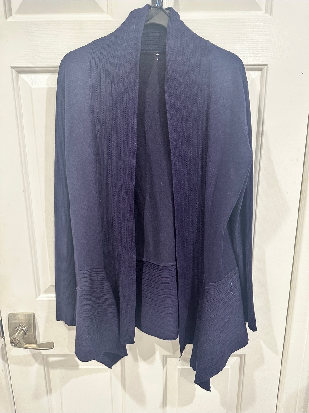 Open-Front Navy Women’s Cardigan Sweater